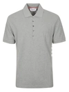 THOM BROWNE SHORT SLEEVE RIB CUFF POLO SHIRT,11633511