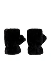 Apparis Ariel Fingerless Gloves In Noir