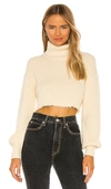 L'ACADEMIE LUCIA CROPPED TURTLENECK,LCDE-WK116