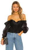 HOUSE OF HARLOW 1960 X REVOLVE BURNA BLOUSE,HOOF-WS532