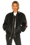 Alpha Industries Baseball-collar Track Jacket In Black