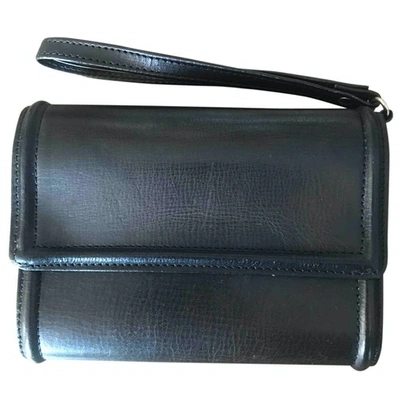 Pre-owned Yohji Yamamoto Black Leather Wallet