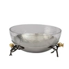 Michael Aram Pomegranate Glass Serving Bowl In Silver