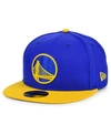 New Era Golden State Warriors Basic 2-tone 59fifty Cap In Royalblue