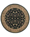 Km Home Closeout!  Umbria 953 5'3" X 5'3" Round Rug In Black
