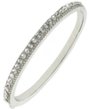 Givenchy Scattered Crystal Bangle Bracelet In Silver
