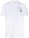 Alexander Mcqueen Logo Short-sleeved Polo Shirt In White
