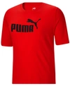 Puma Big And Tall Men's Logo T-shirt In  Red