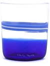 Carlo Moretti Striped Glass In Blue