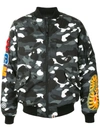 A BATHING APE CAMO SHARK 飞行员夹克