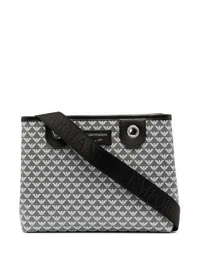 Emporio Armani Logo-print Tote Bag In Grey