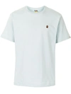 A BATHING APE EMBROIDERED APE FACE COTTON T-SHIRT