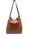 JOSEPH LOGO-EMBOSSED SLOUCH TOTE BAG