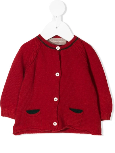 La Stupenderia Babies' 圆领开衫 In Red