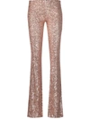 ALCHEMY SEQUIN-EMBELLISHED FLARED TROUSERS