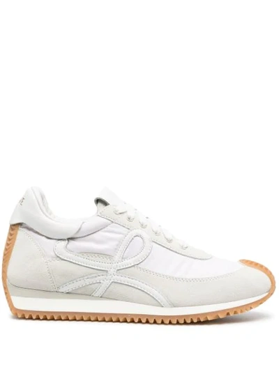 Loewe Low-top Sneakers With Contrast Rubber Sole In White