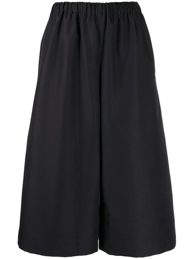 Comme Des Garçons Comme Des Garçons Wide-leg Culottes In Blue