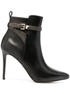 MICHAEL MICHAEL KORS FANNING BUCKLED ANKLE BOOTS