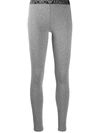 EMPORIO ARMANI ELASTICATED LOGO WAISTBAND LEGGINGS