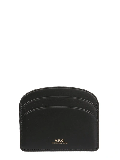 Apc Demi Lune Card Holder In Black