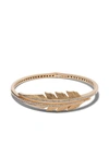 Stephen Webster 18kt Yellow Gold Magnipheasant Pavé Diamond Open Feather Bangle In Gold