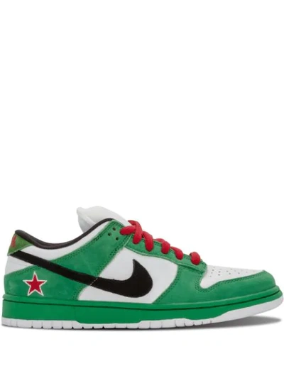 Nike Sb Dunk Low Pro Sneakers In Green