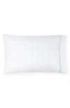 Sferra Grande Hotel 2-piece Pillowcase Set In White/ Blue