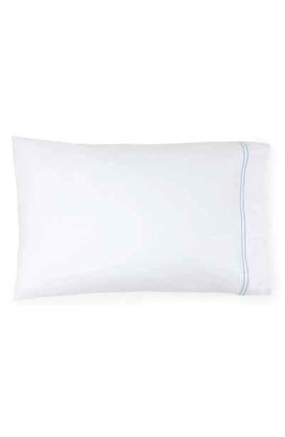 Sferra Grande Hotel 2-piece Pillowcase Set In White/blue