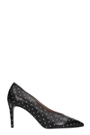 LAURENCE DACADE PUMPS IN BLACK LEATHER,11636734