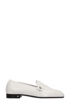 LAURENCE DACADE LOAFERS IN WHITE LEATHER,11636733