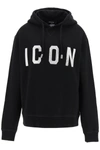 DSQUARED2 ICON HOODIE WITH CRYSTALS,S80GU0016 S25042 900