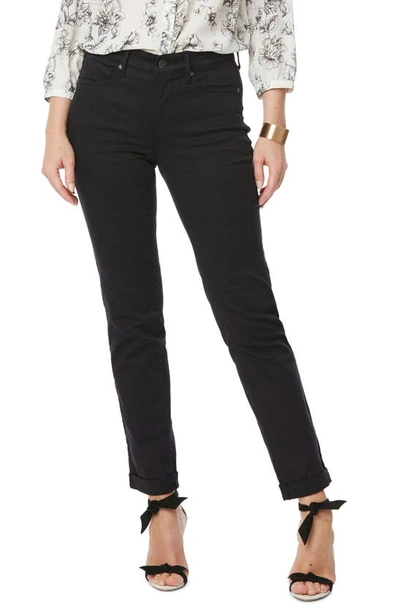 Nydj Sheri Cuff Ankle Jeans In Black