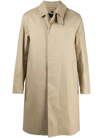 Mackintosh Cambridge Bonded Cotton Trench Coat In Neutrals
