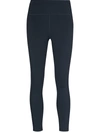 Girlfriend Collective High-rise 7/8 Compression Leggings In Blue