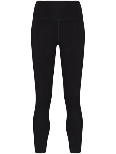 Girlfriend Collective High Rise Full Length Recycled Compression Leggings Black In Multicolor