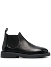 Marsèll Elasticated Panel Platform Sole Ankle Boots In Black