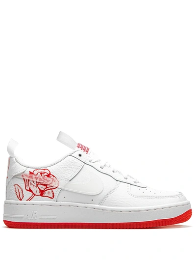 Nike Kids' Air Force 1 Lv8 3 Trainer In White/red