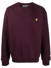 CARHARTT LOGO-EMBROIDERED SWEATSHIRT