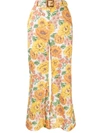 ZIMMERMANN POPPY FLORAL PRINT FLARED TROUSERS