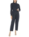 STELLA MCCARTNEY STELLA MCCARTNEY WOMAN JUMPSUIT MIDNIGHT BLUE SIZE 6-8 POLYAMIDE, COTTON, LINEN