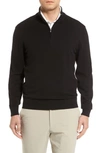 Cutter & Buck Mainsail Half Zip Pullover In Black
