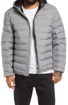 TOPMAN HOODED PUFFER JACKET,64F26UGRY