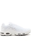 NIKE AIR MAX PLUS "TRIPLE WHITE" SNEAKERS