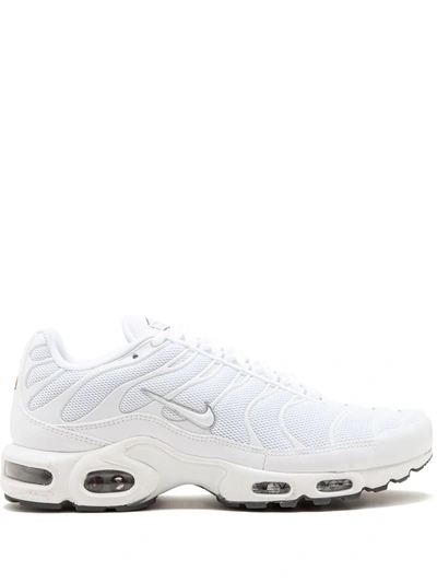 Nike Air Max Plus Brand-embroidered Woven Low-top Trainers In White