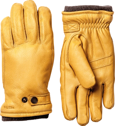 Hestra Utsjo Elk Leather Primaloft Gloves Natural Yellow