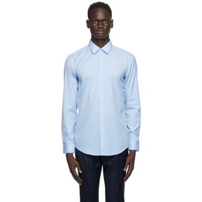 Hugo Boss Boss Blue Slim-fit Shirt In 452 Blue