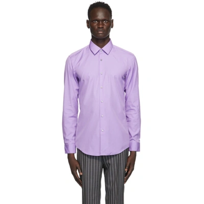 Hugo Boss Purple Slim-fit Shirt In 563 Purple