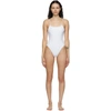 Jade Swim White Trophy One-piece Swimsuit