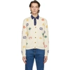 GUCCI OFF-WHITE SYMBOLS CARDIGAN