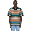 AGR SSENSE EXCLUSIVE MULTICOLOR STRIPED SHORT SLEEVE SWEATER